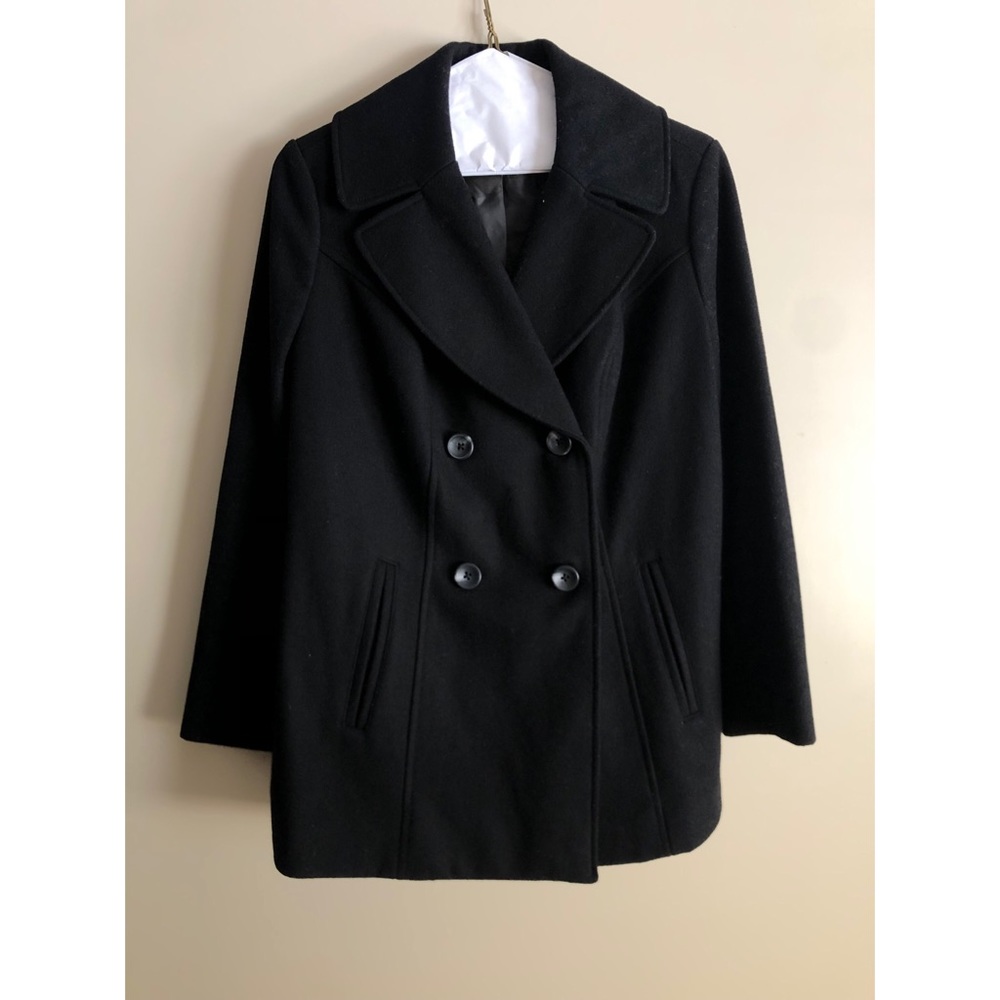 1X Ava & Viv black peacoat